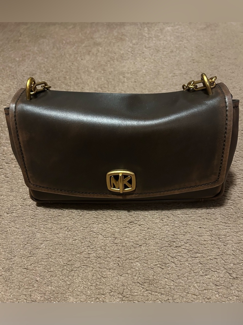 Michael Kors Bryant Small Leather Convertible Shoulder Bag